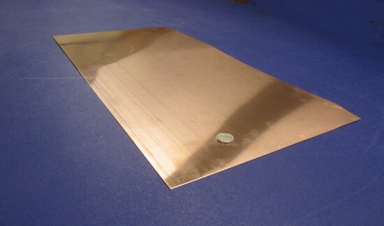 110 Copper Sheet Soft Annealed .062″ Thick x 12.0″ Wide x 24.0″ Length