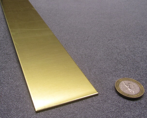 260 Brass Flat Bar .063″ Thick x 2.0″ Wide x 36″ Length