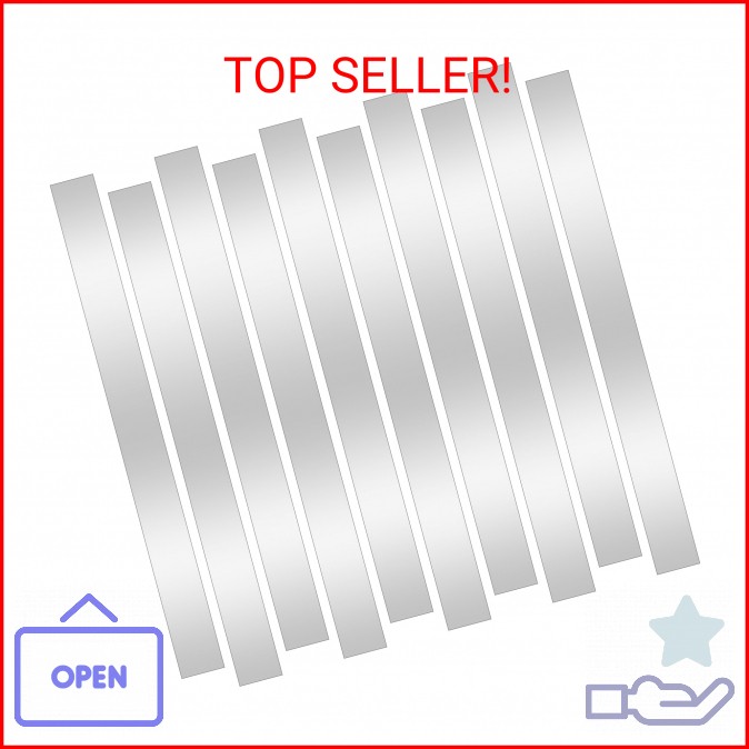 10 Pcs Sheet Metal Strips,12” Length,1” Width, 0.02” Thickness,Thin Flat Meta