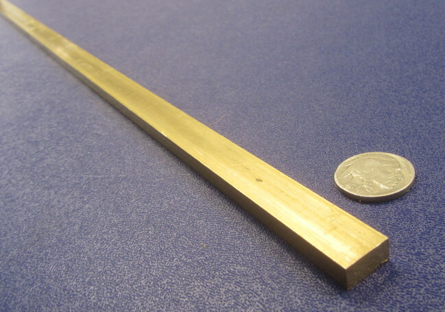 385 Brass Flat Bar 1/4″ Thick x 1/2″ Wide x 4 Foot Length