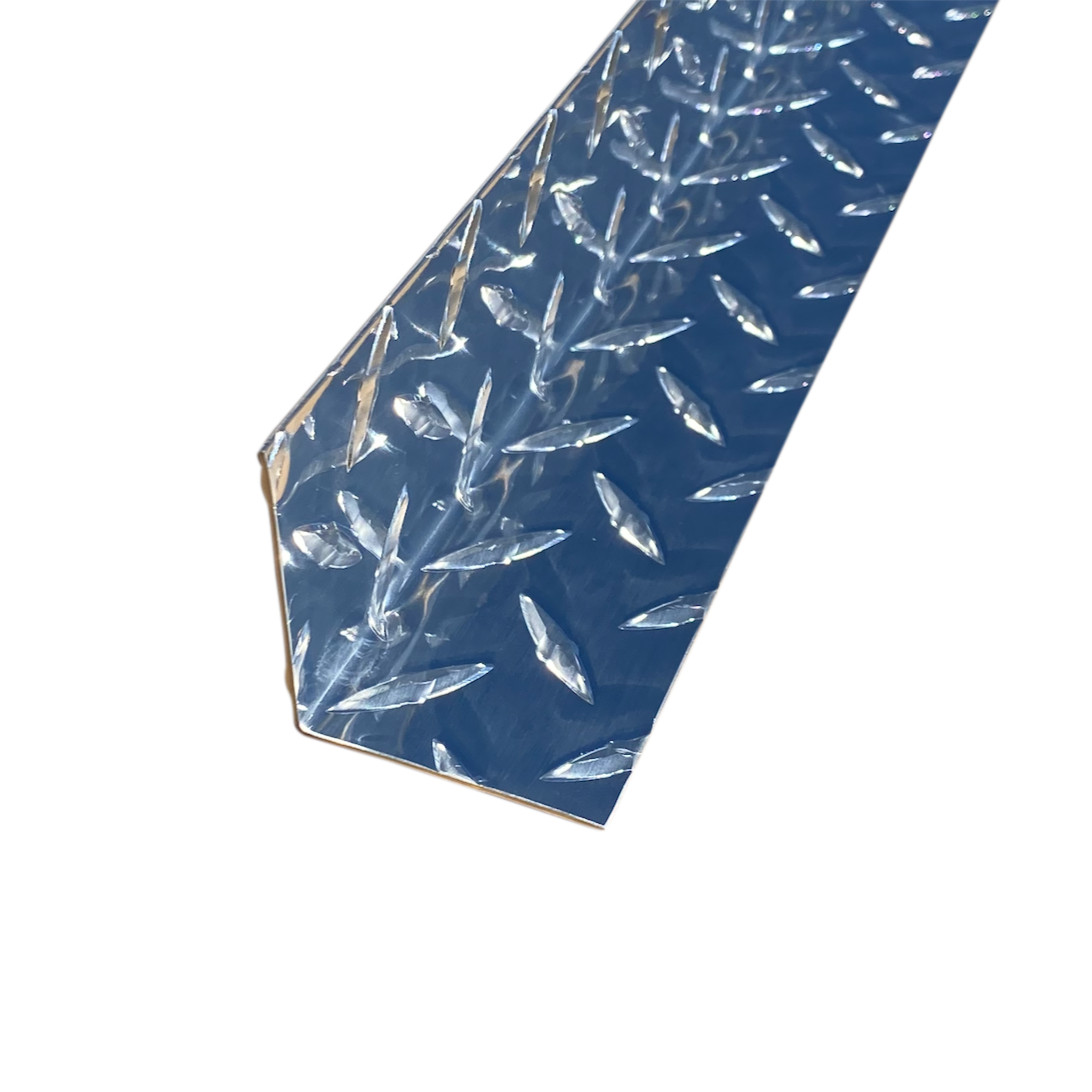 2″ x 2″ x 24″ Aluminum Diamond Plate INSIDE Corner Guard – .045″ Thick
