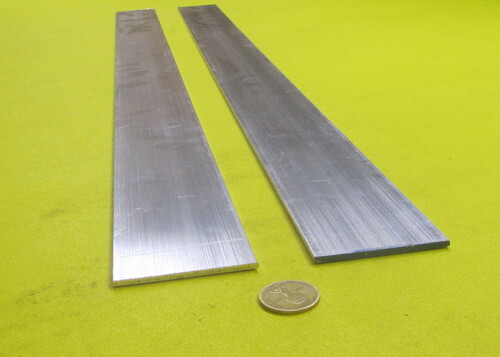 6061 T651 Aluminum Bar, 1/8″ (.125″) Thick x 2 1/2″ Wide x 36″ Length, 2 Units