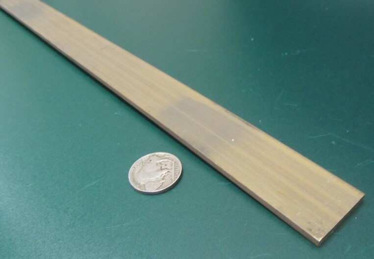 385 Brass Flat Bar 1/8″ Thick x 1.0″ Wide x 4 Foot Length