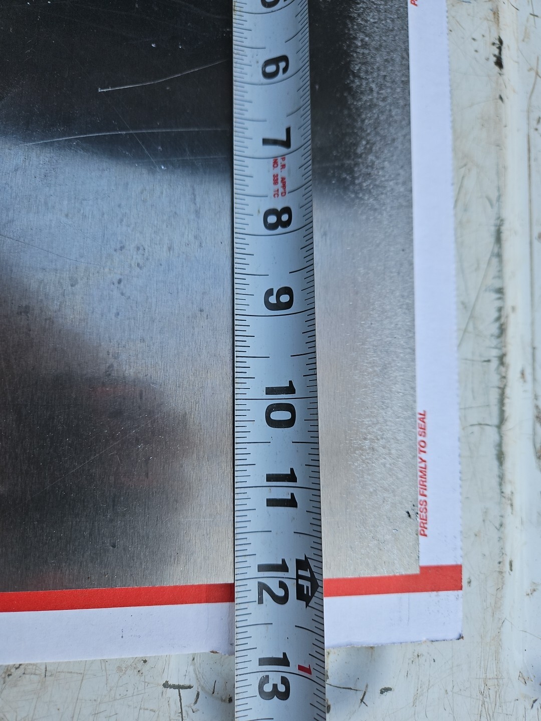 Aluminum plate 6061-T651 1/4” X 19-1/4” X 12″ Made In USA