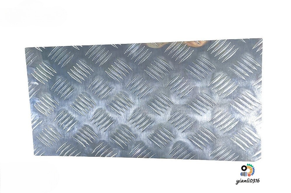 1Pc 12″x24″ Aluminum Diamond Tread Plate 305x610mm Silver For Garage