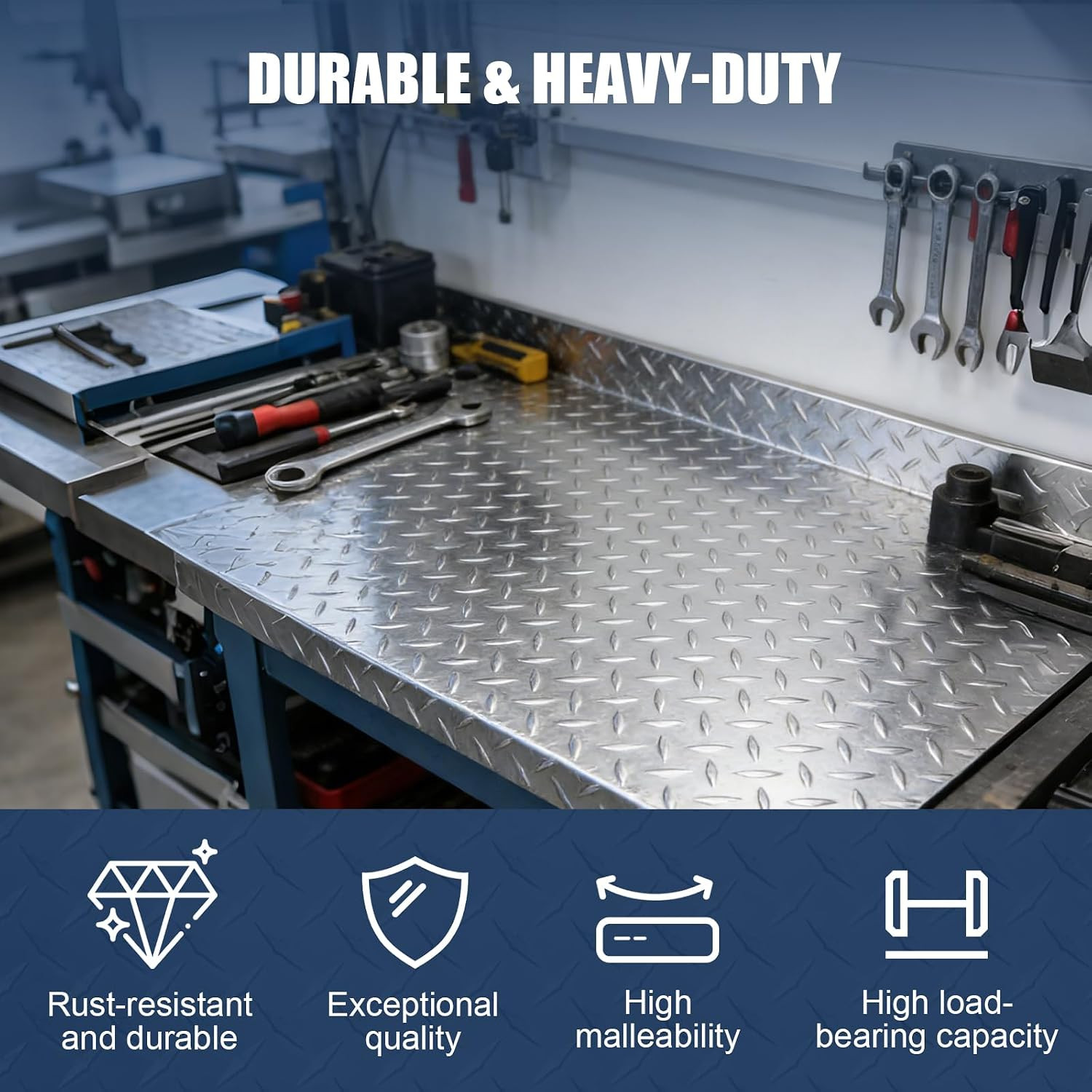 Diamond Plate Aluminum Sheet 48″X96″ for Wall Covering, Cargo Trailer | Aluminum