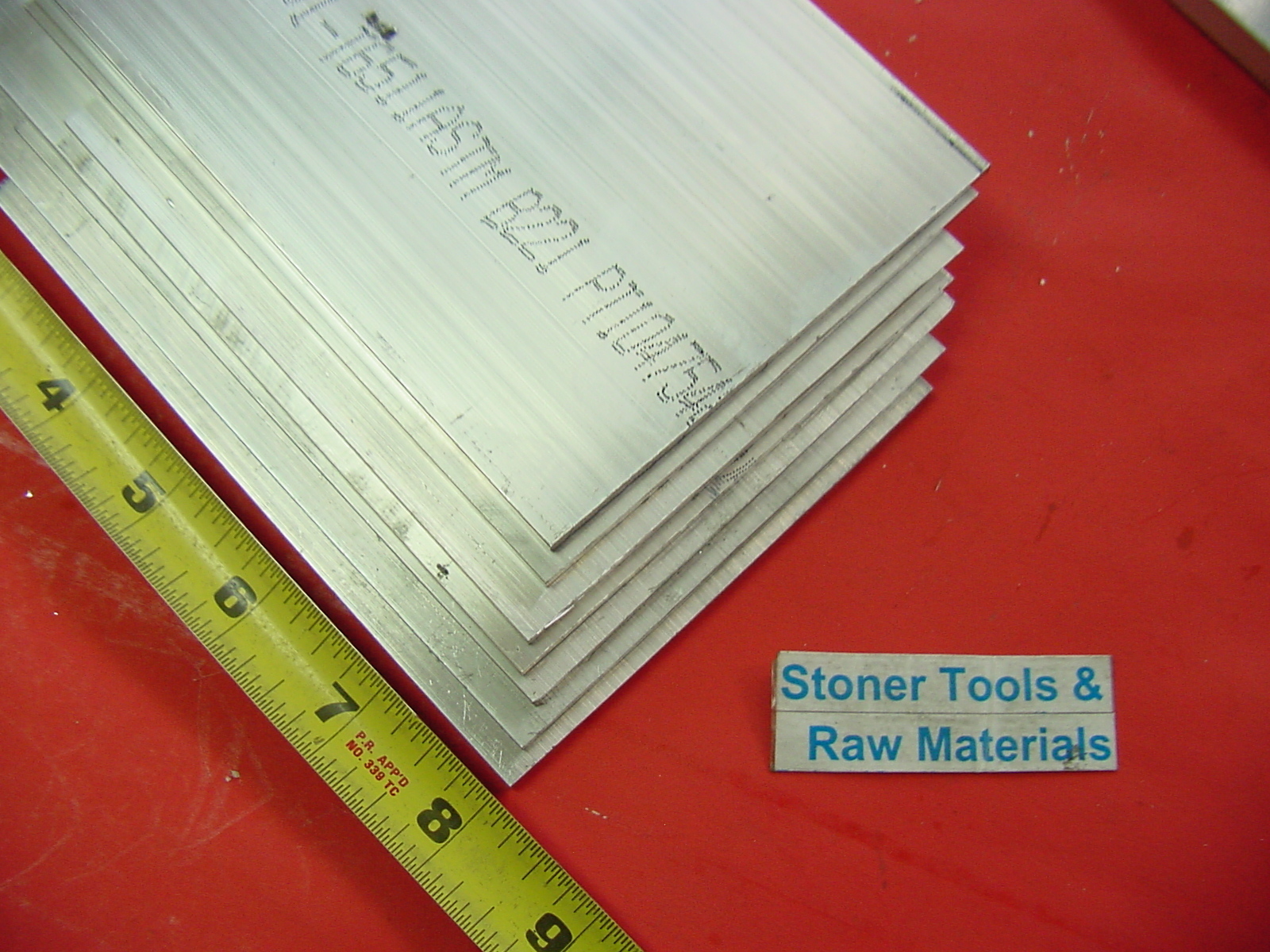 20 Pieces 1/8″ X 4″ ALUMINUM 6061 FLAT BAR 8″ long Extruded Plate Mill Stock New