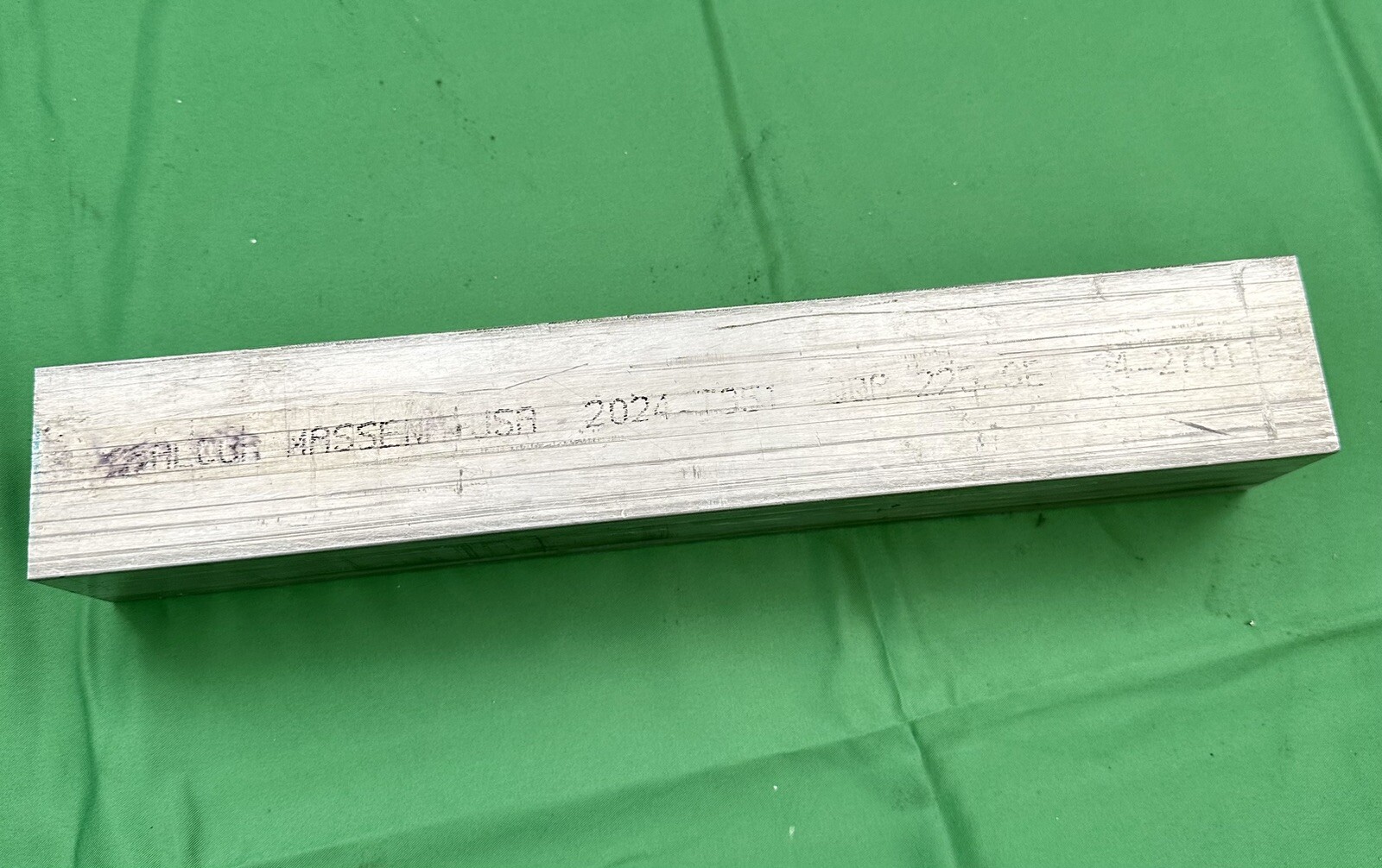 2″ X 2″ ALUMINUM 2024 T-351 Solid Square BAR 12″ Long