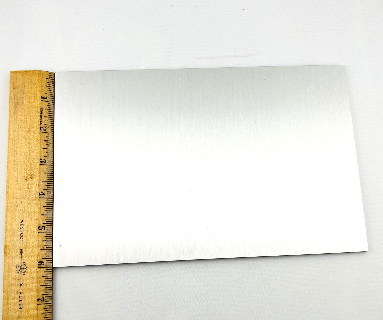 SET Of 10 6” x 9.25” x 1/8″ .125 Aluminum Sheet Plates Brushed Face *Please read