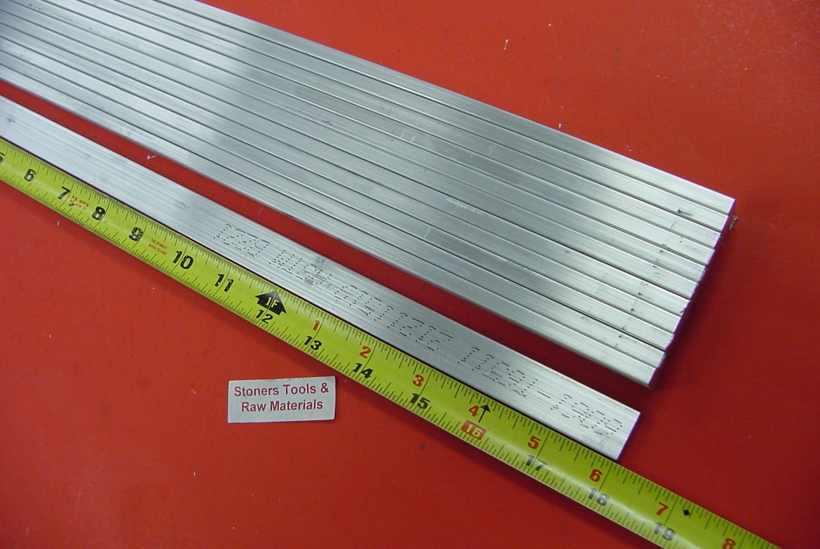 12 pieces 3/16″ X 1″ ALUMINUM 6061 FLAT BAR 18″ long T6511 Extruded Mill Stock