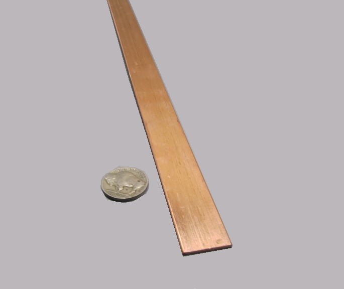 110 Copper Bar H02, 1/16″ Thick x 3/4″ Wide x 12 Inch Length