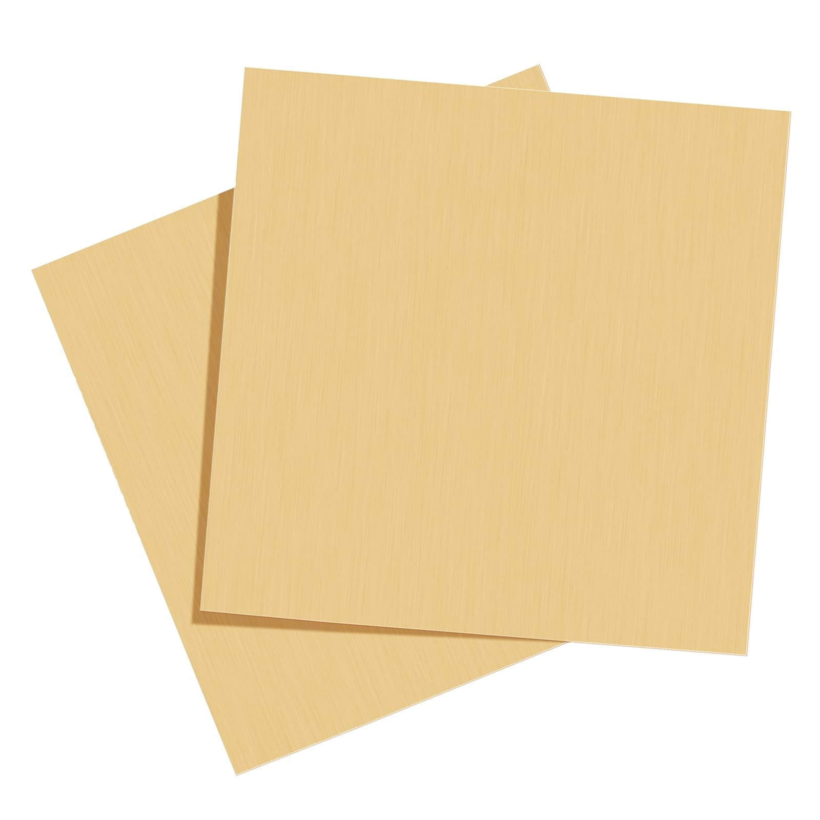 3 Pcs 16 Gauge 1.5mm Thickness H62 Brass Plate Sheet Film Attached 6″x6″