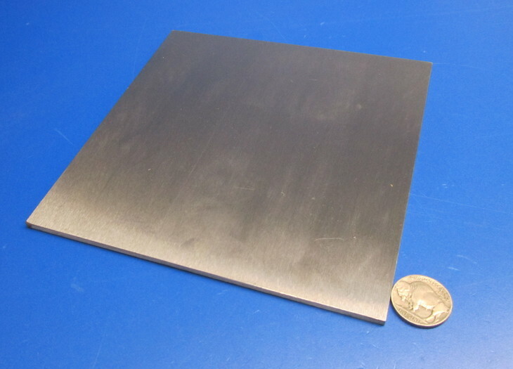 4140 Ground Carbon Steel Sheet, 1/8″ (+/-.001″) x 6″ Wide x 6″ Length