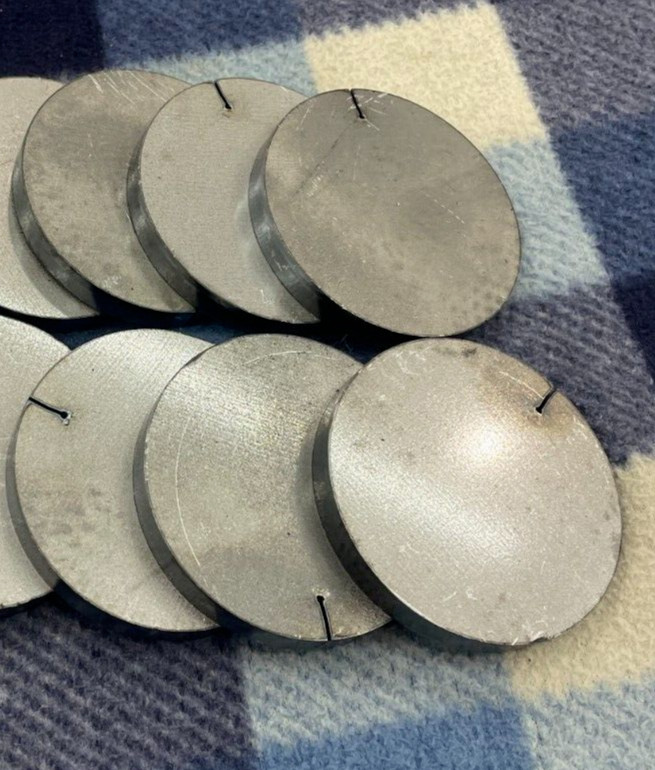 3/8″ A36 STEEL PLATE 2-15/16″ DIAMETER 3/8 THICK PLATES (QTY 6) WELDING SPACER
