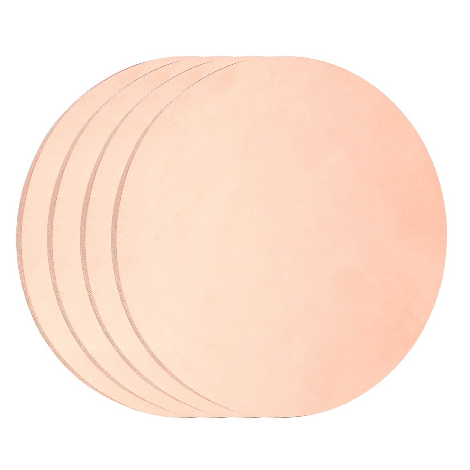 4 Pcs 0.02″ Thick 2.4″ Dia Copper Round Plate C1100 Pure Copper Sheet