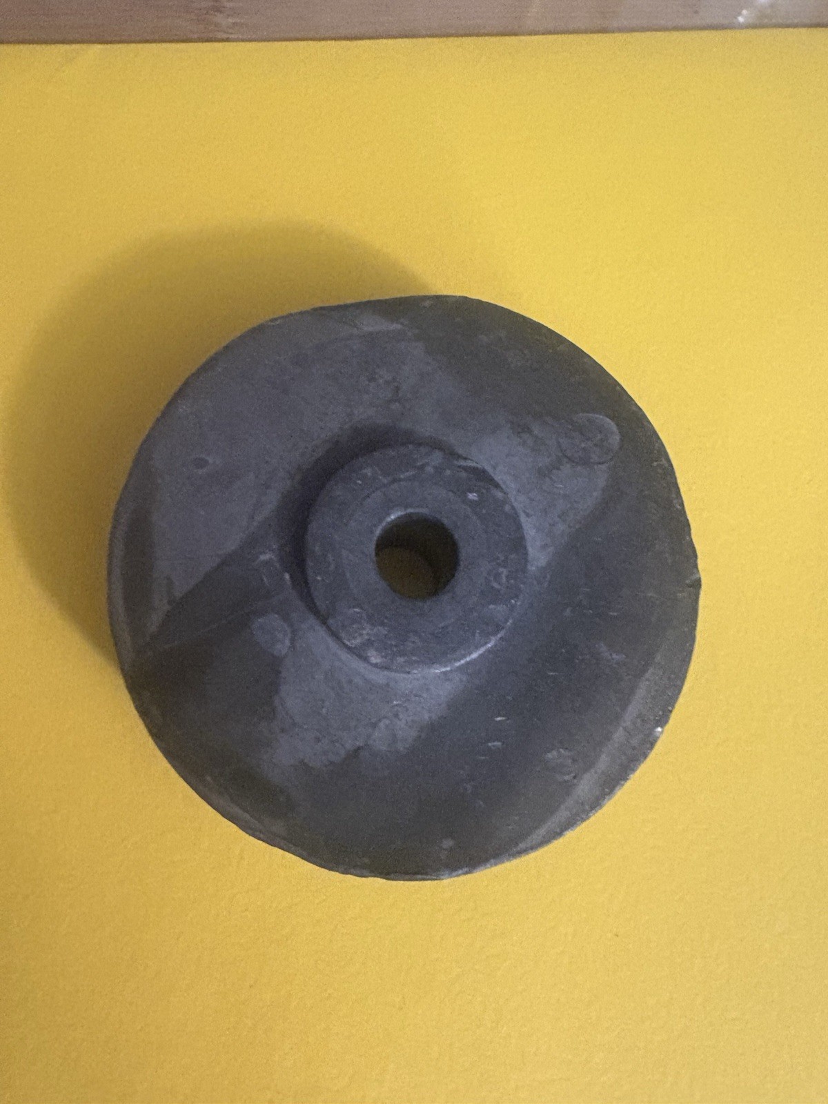 Solid Lead Weight Block w/ Center Hole Industrial Casting Fishing Scrap 4Lb