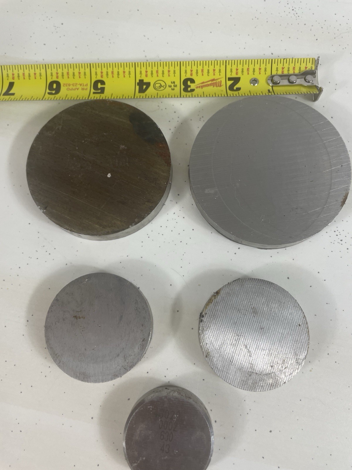 5 Stainless Steel Cut-Off Assorted Round Pcs 304 303 316 Steel High End Quality
