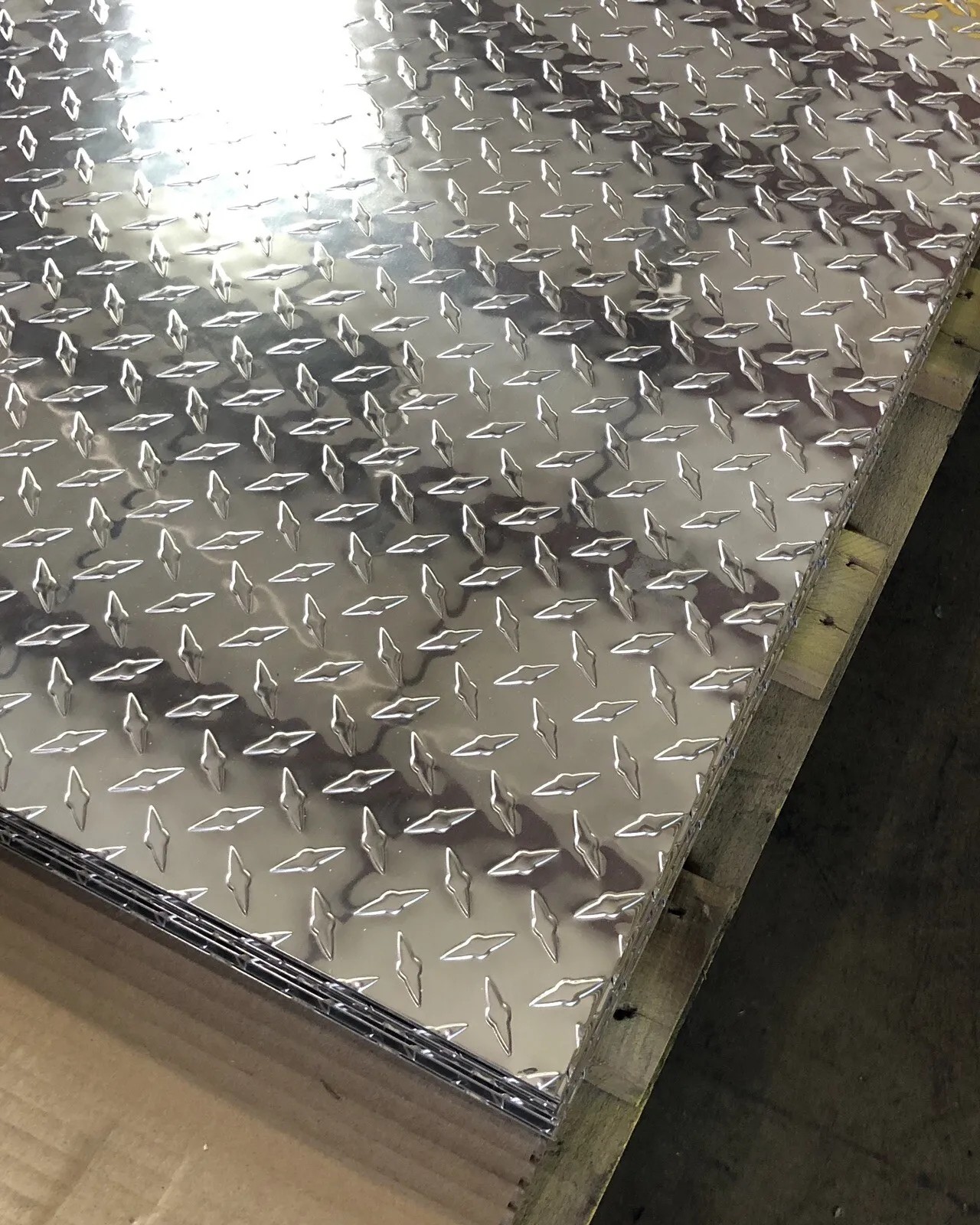 48″ x 96″ Aluminum Diamond Plate .04″ (1/25″)Thick Sheet Trailer, RV, Garages