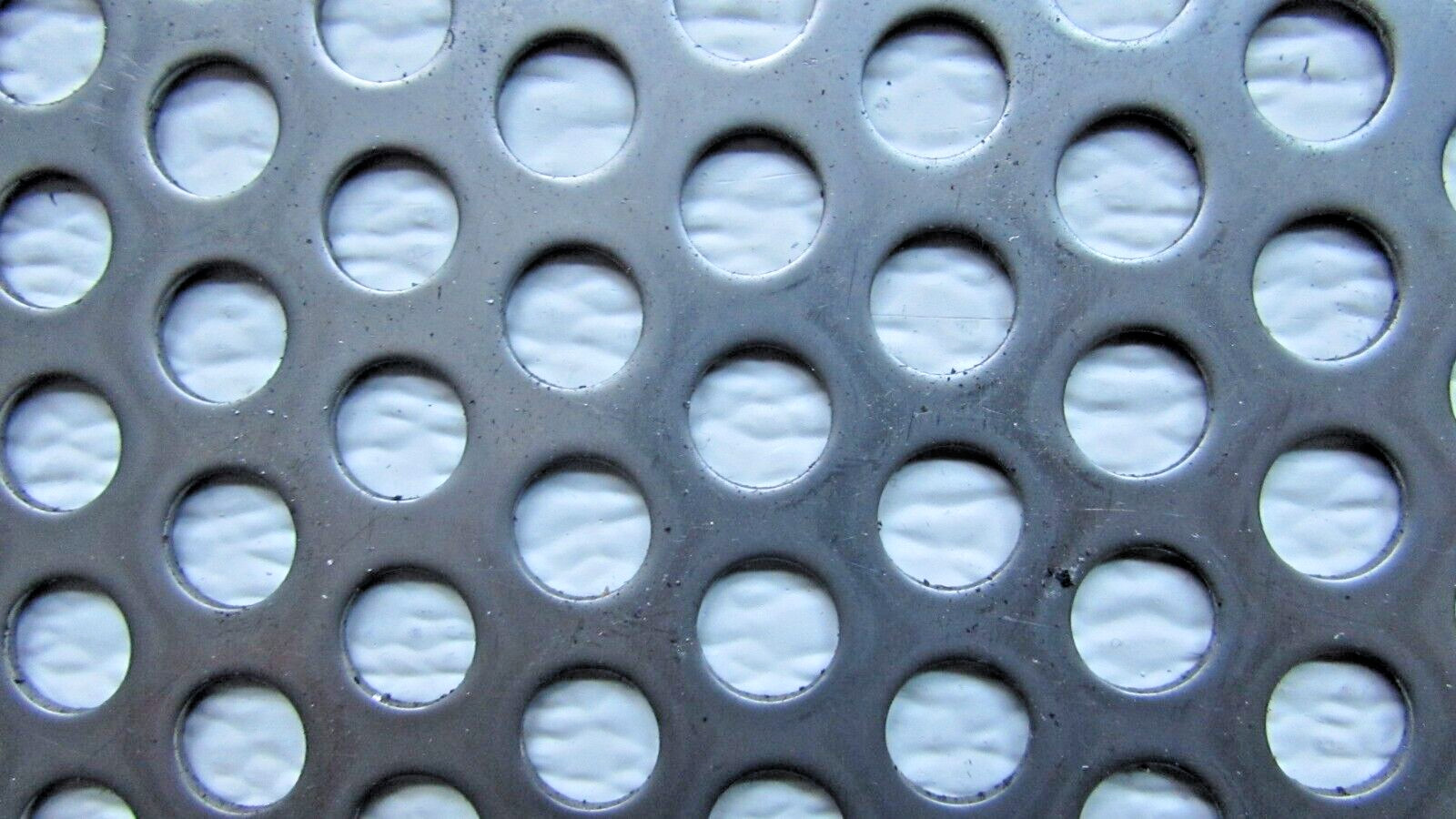 3/8″ HOLE 16 GAUGE 304 STAINLESS STEEL PERFORATED SHEET– 12 ” x 15-1/2″