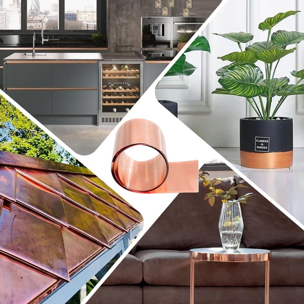 Versatile Pure Copper Sheet Roll 0.01mm Thick – Ideal for Jewelry & DIY Projects