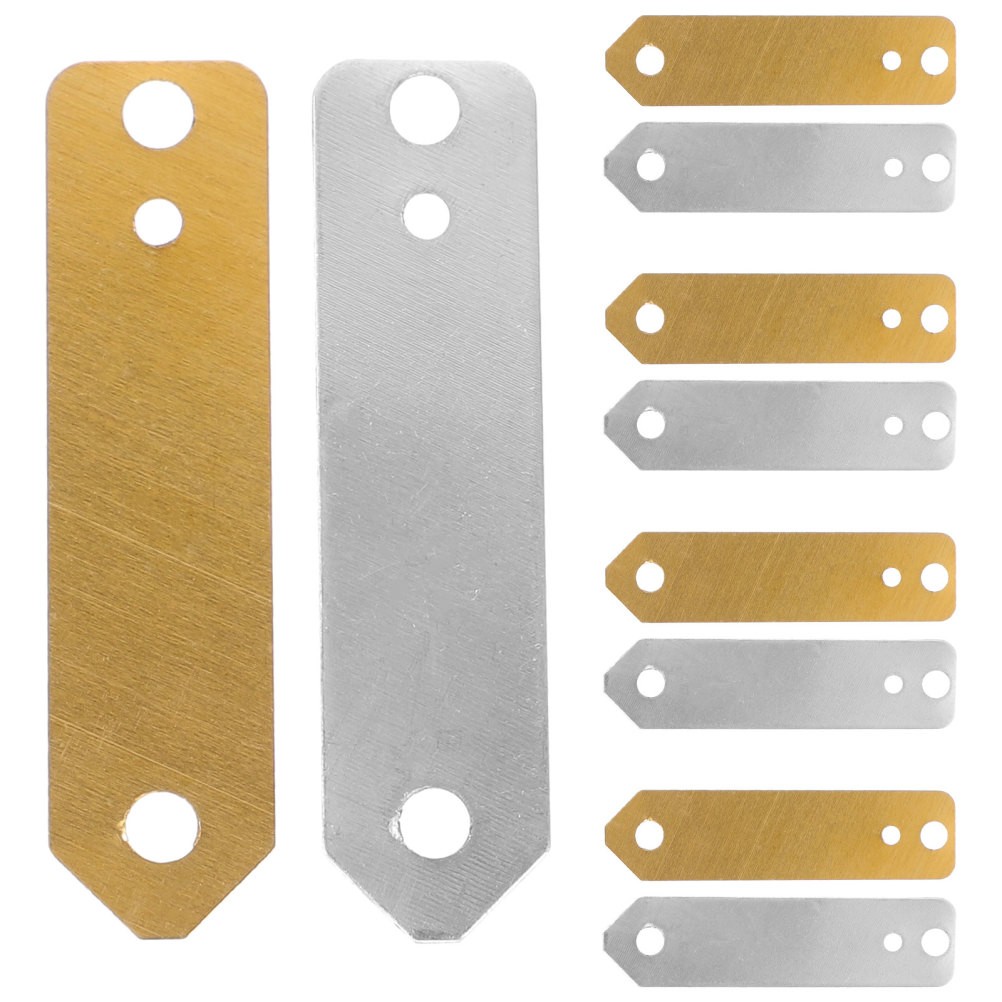 10pcs Copper Zinc Anode Sheet Electrode Strip for Fruit Battery Experiment