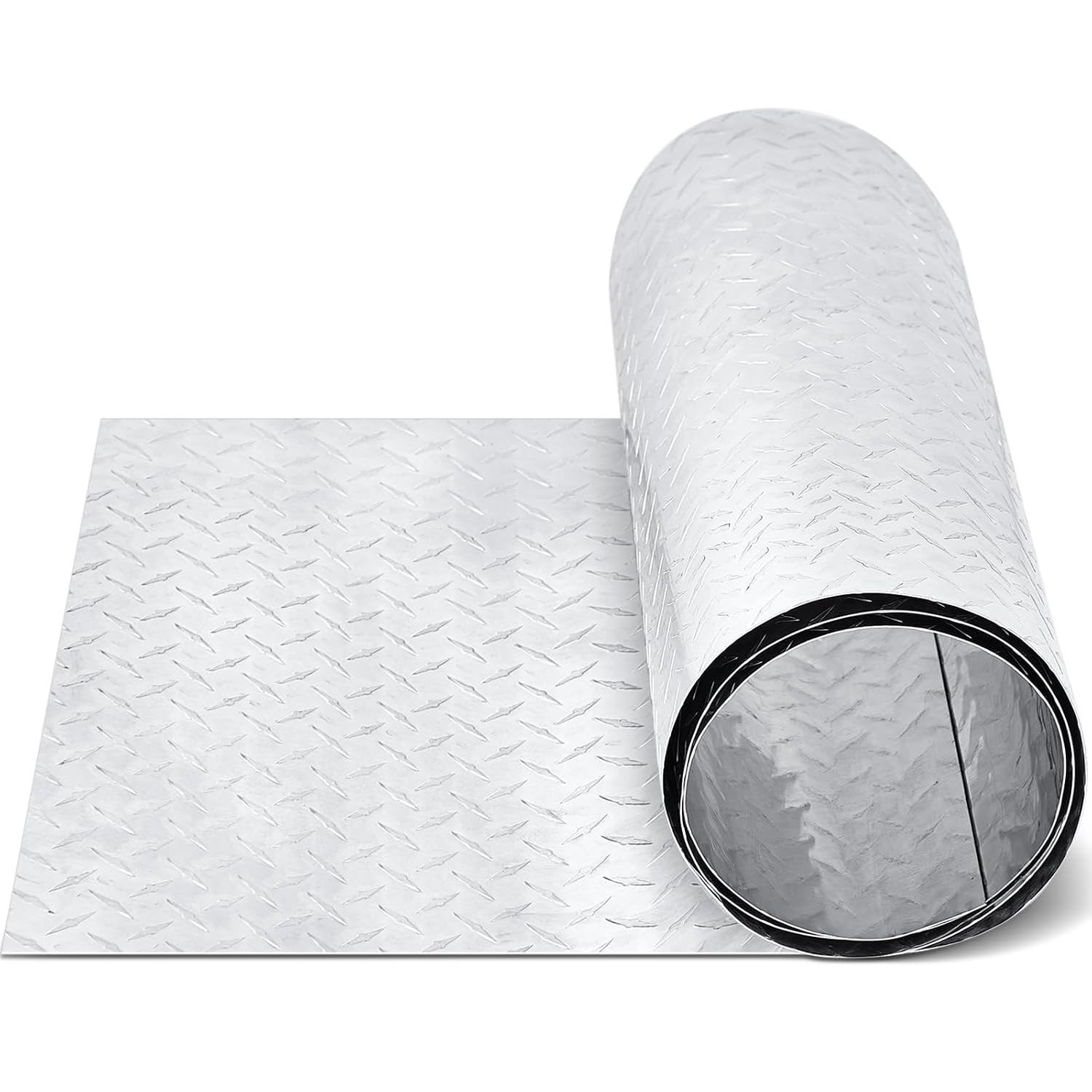 1Pcs Aluminum Diamond Plate Sheet, Heavy Duty Tread Plate Aluminum Sheet Metal f