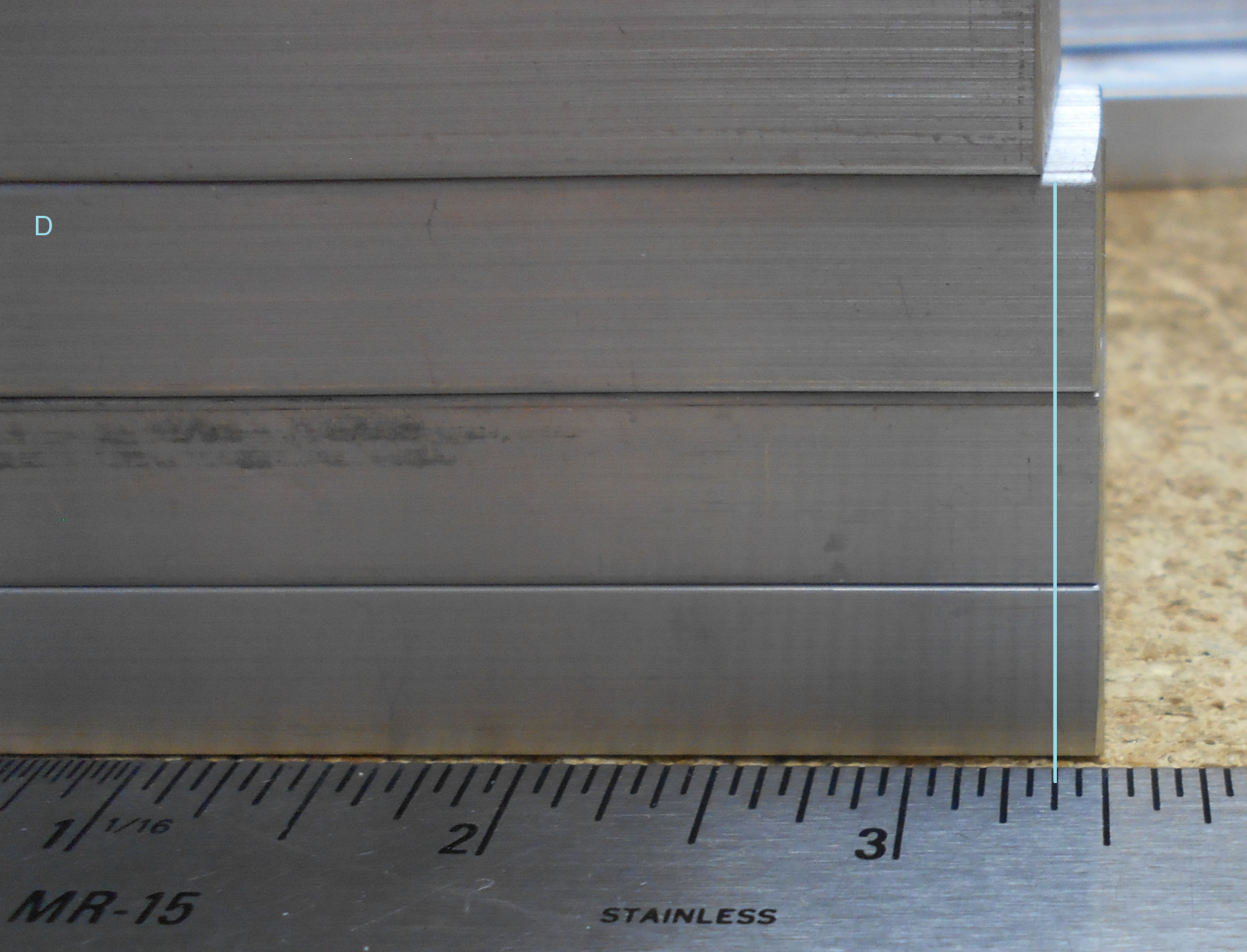 TWELVE (12) pcs Aluminum 6061 Bar stock 1/2 x 1″ x Lngth 3-1/8 to 3-5/8″-CUTOFFS