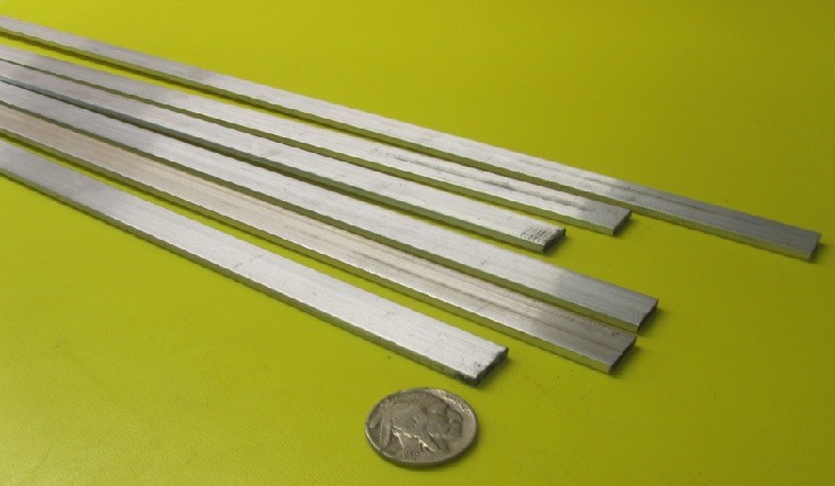 6061 T651 Aluminum Bar, 1/8″ (.125″) Thick x 1/2″ Wide x 36″ Length, 6 Pcs, 18Ft