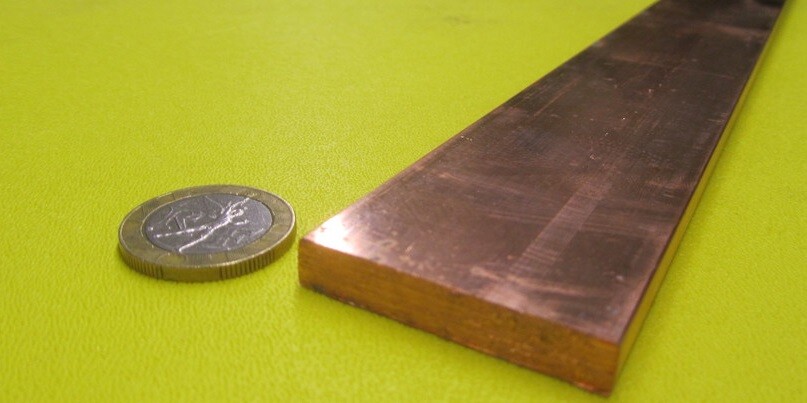 182 Copper Bar 1/4″ Thick x 1 1/2″ Wide x 6 Foot Length