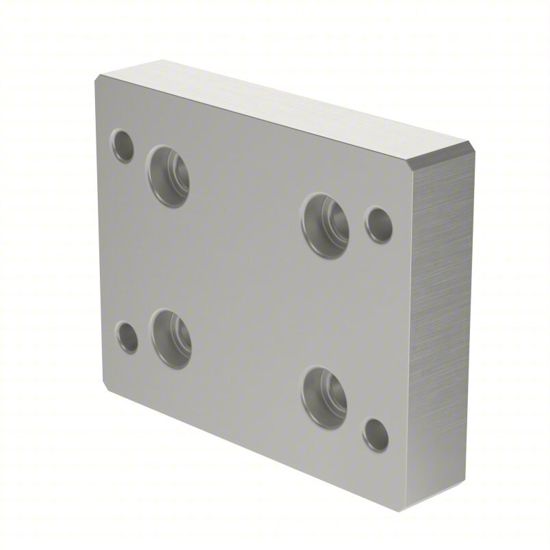 2420 Flange Mount Caster Base Plate, 5JRN2 – 3 x 3/4 x 3 3/4 in, Drop In, Quad