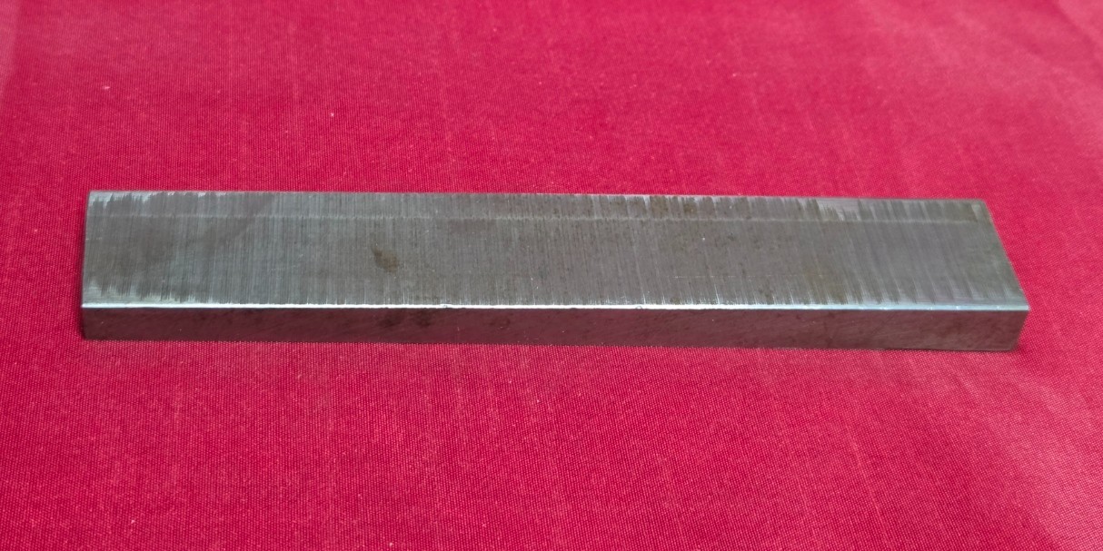 D2 Tool Angled Steel Block Billet 5.7″ x 1″ Wide – 8.3 Oz.