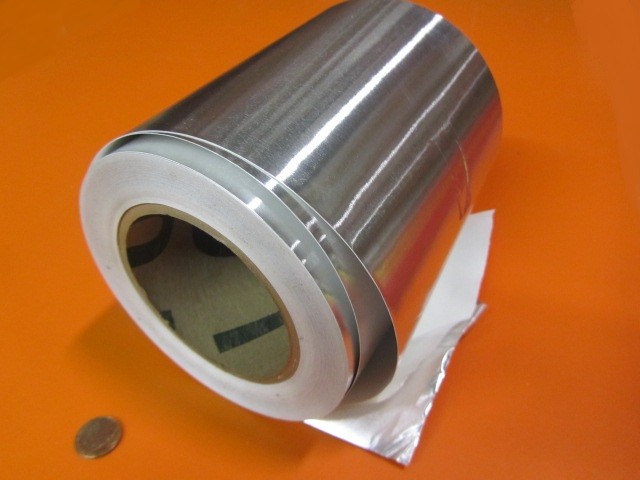1100 Aluminum Foil Adhesive Back (O) .002″ Thick x 6″ Wide x 100 Feet Long Roll