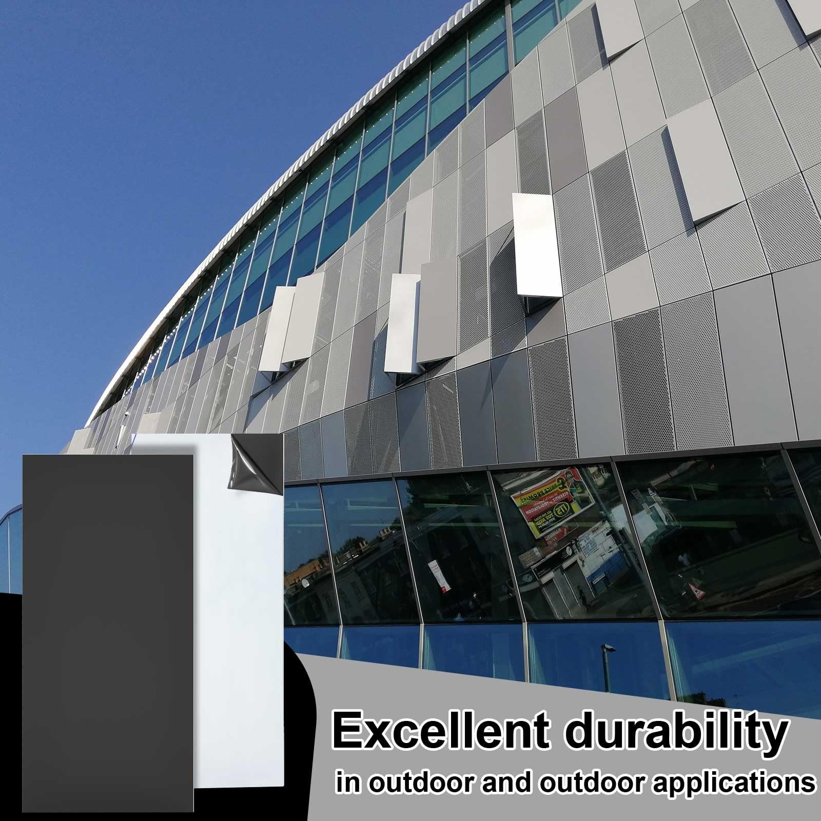 2 Pcs Aluminum Composite Panel 1/8″ Thick Rectangle Sheet for DIY Crafting 24″x1