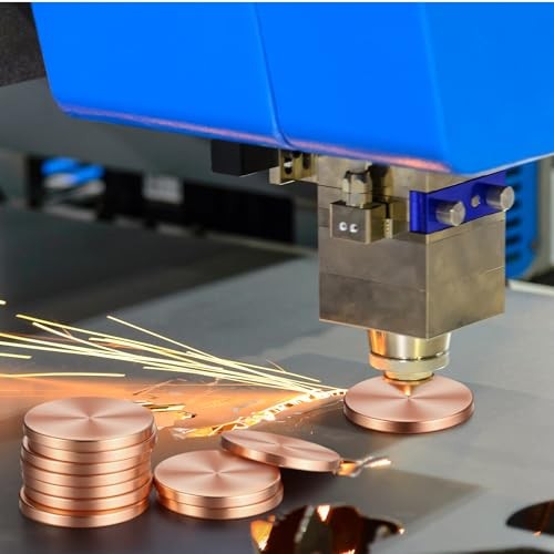 10 Pcs Copper Round Discs 1-1/4″ Dia. x 1/8″ Thick Solid Blank Coin with Velv…