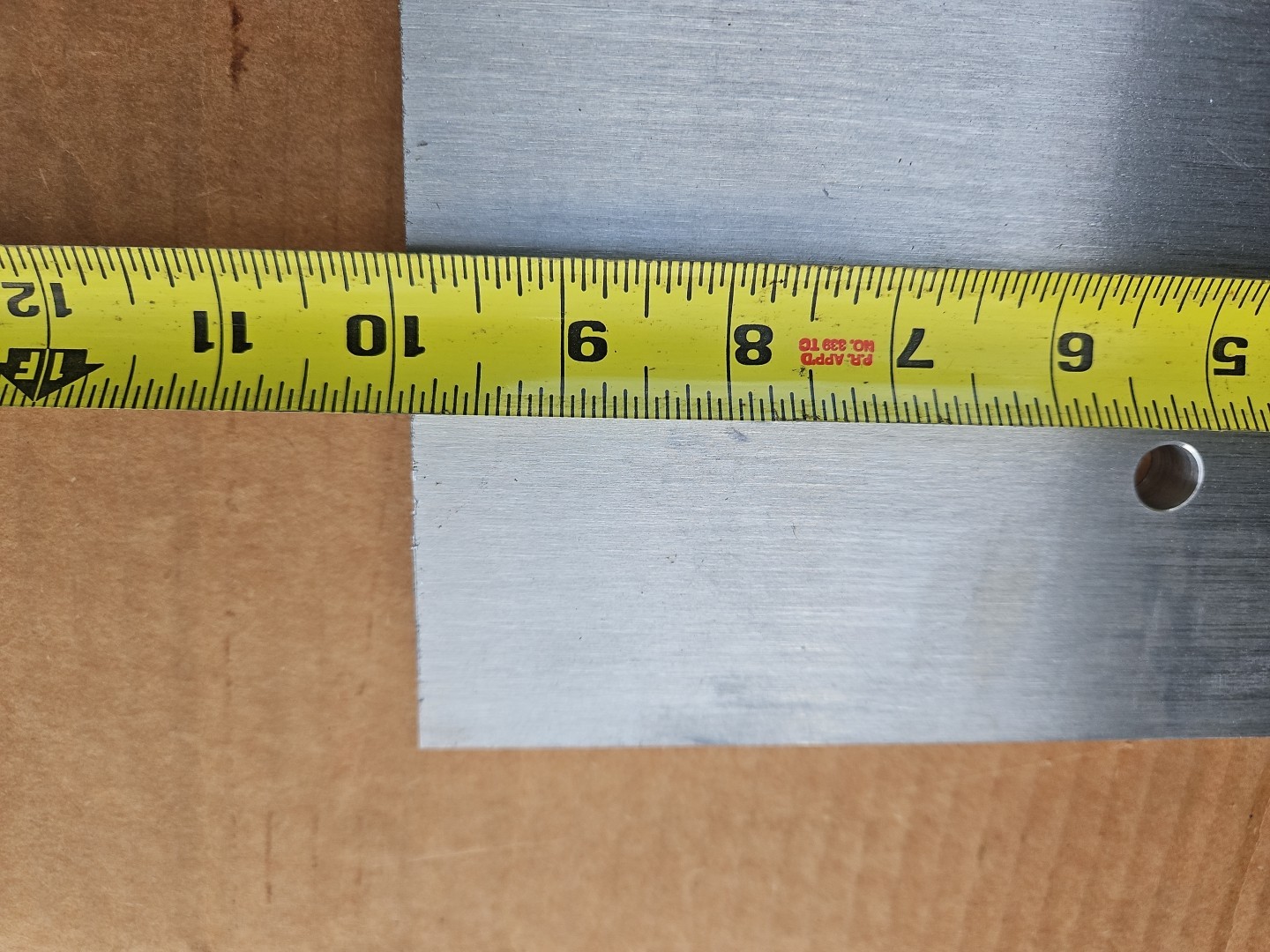 Aluminum plate 6061-T651 1/2” X 12-5/16” X 9-15/16″ Made In USA