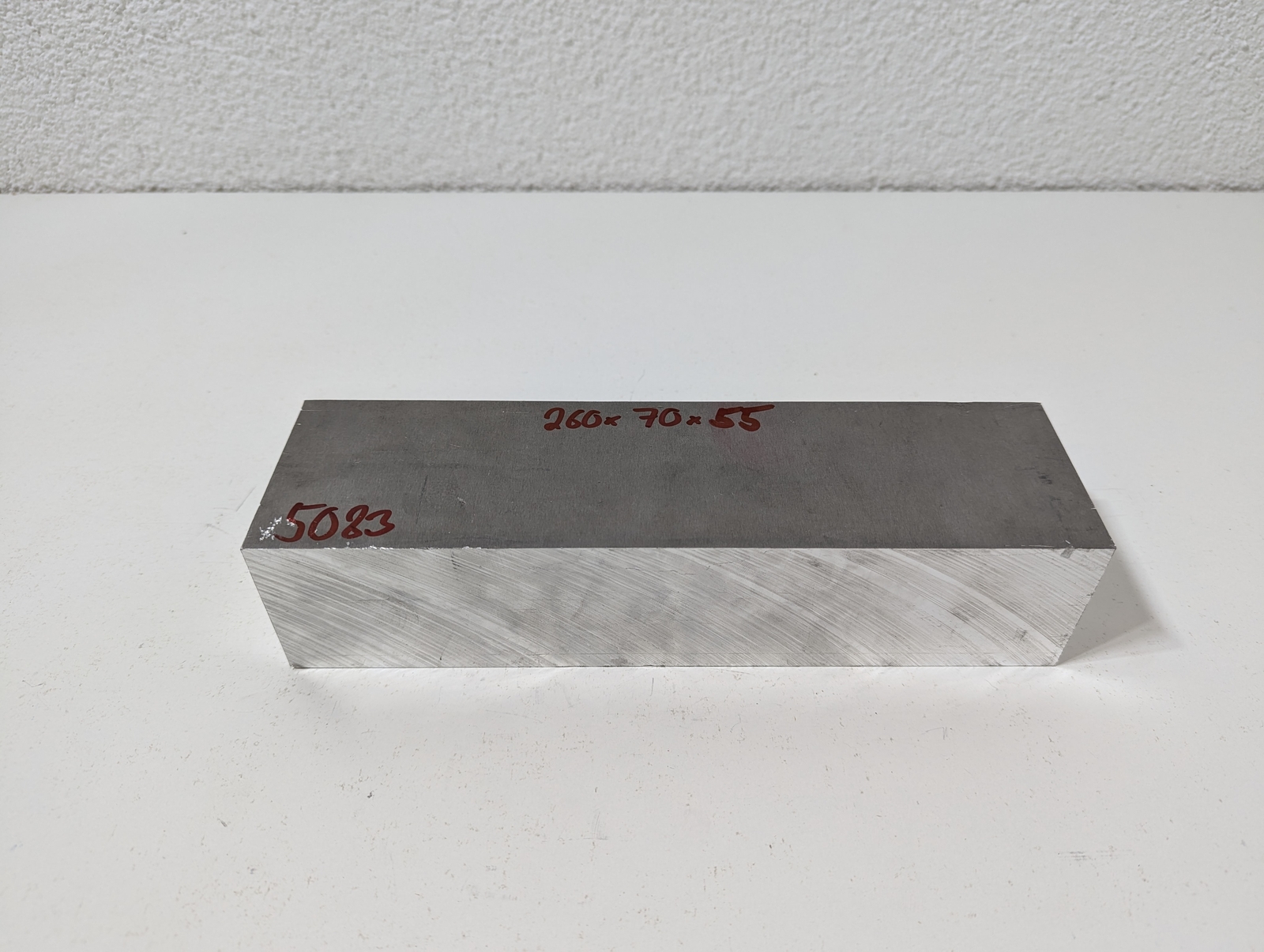 Aluminium Sheet | 260 x 70 x 55mm | EN AW-5083 (AlMg4.5Mn)