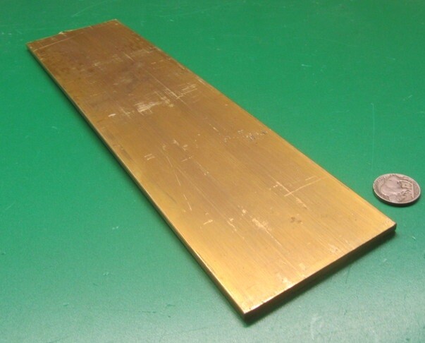 360 Brass Flat Bar 3/16″ Thick x 3.0″ Wide x 12.0″ Length