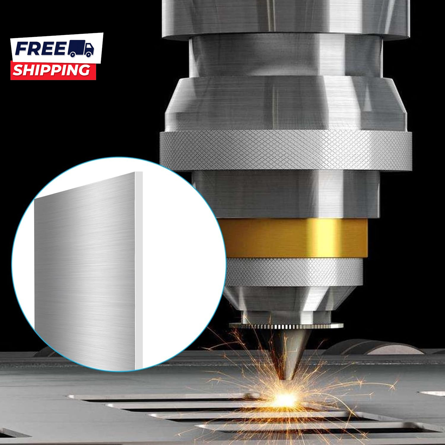 6061-T6 Aluminum Sheet 8X12X1/2 Inch Thickness Durable Aluminum Plate Metal