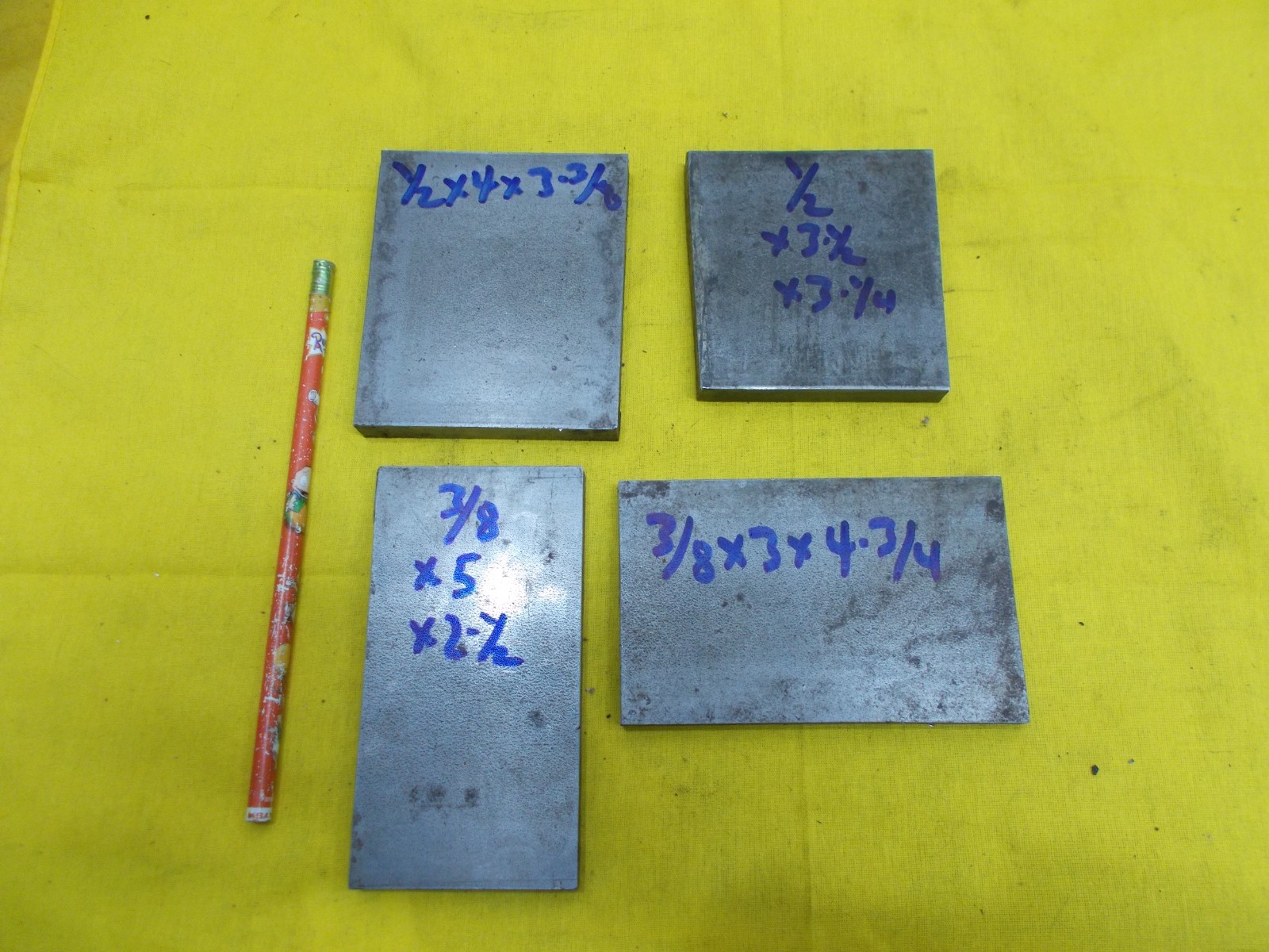 4 pc LOT of 1018 STEEL FLAT BAR STOCK machine tool die shop plate VARIOUS