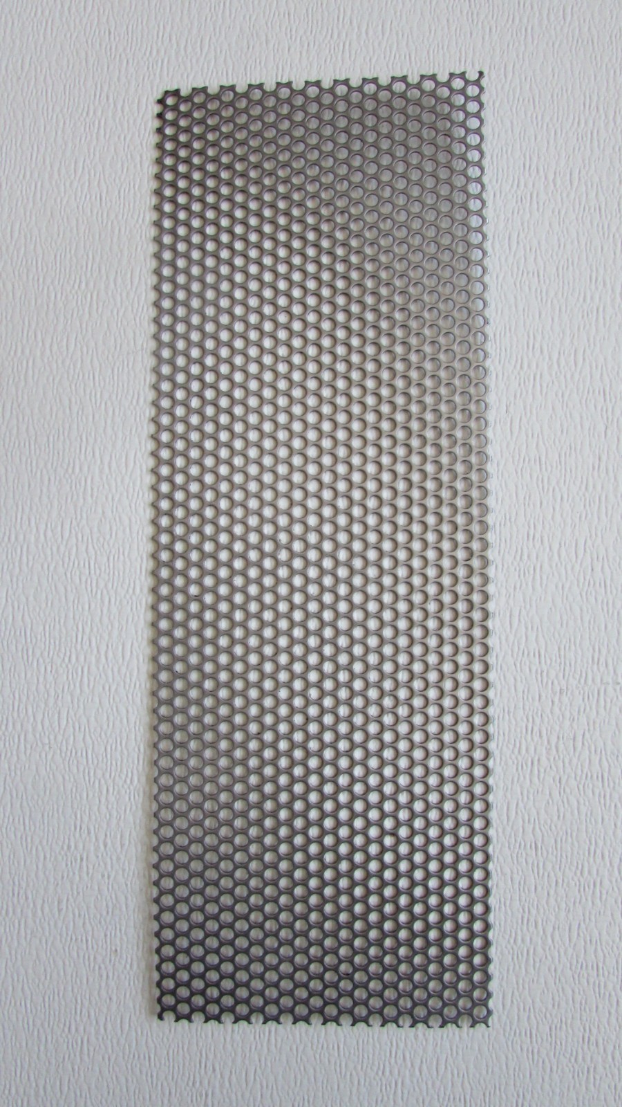 1/4″ HOLES – 16 GAUGE- 304 STAINLESS PERFORATED SHEET—4-3/4″ X 12-3/4″