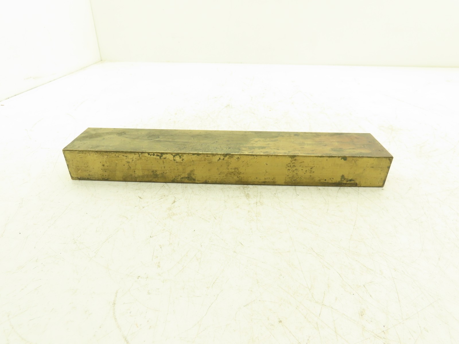 360 Yellow Brass Stock Rectangle Flat Bar 1-1/2″x 2-1/2″x 13-11/16″L 15lbs