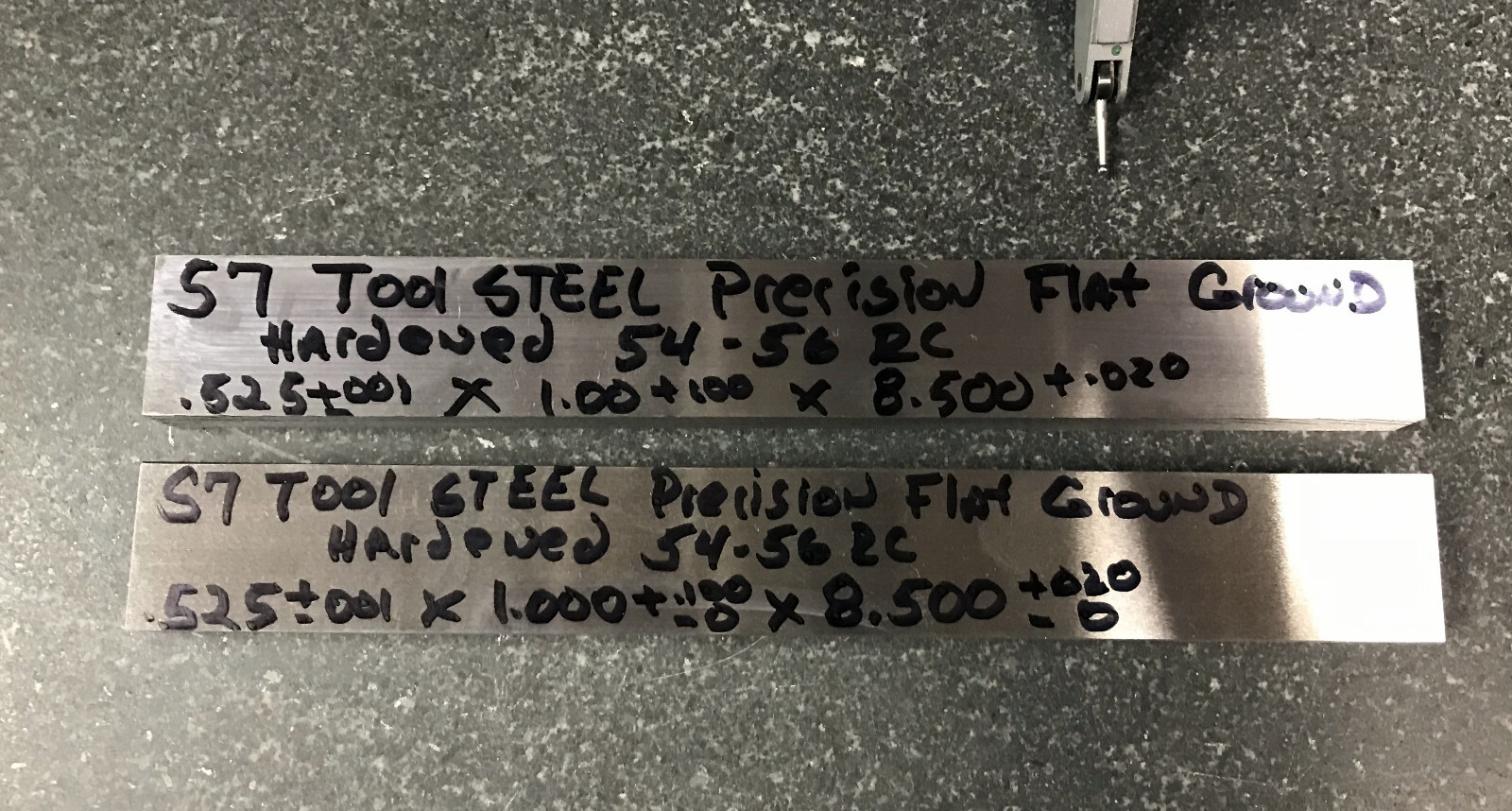 S7 TOOL STEEL 1/2″ HARDENED .525 X 1.100 X 8.50″ Flat Ground Bar Stock Molding