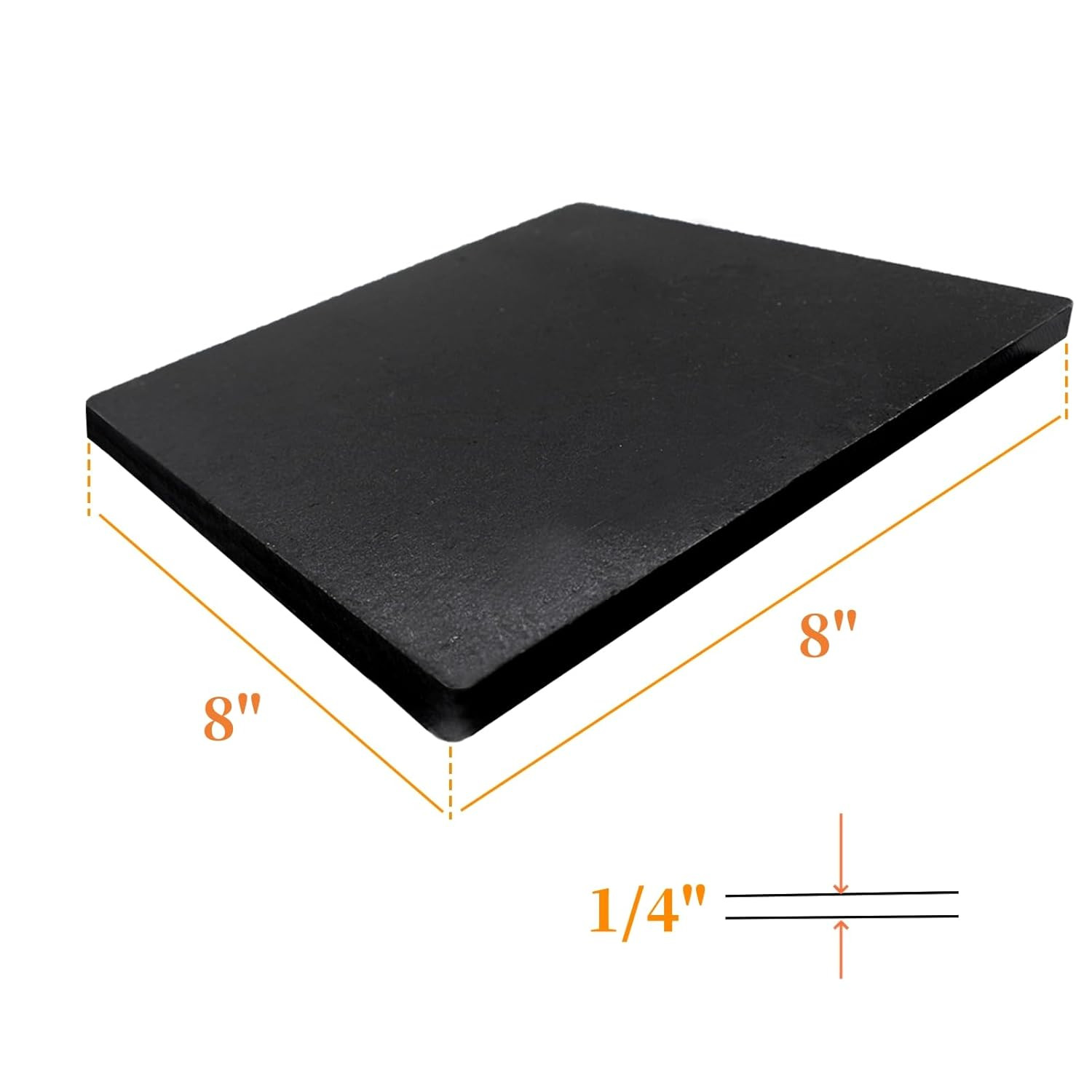 2Pack 1/4″ A36 Steel Plate-8″ X 8″Hot Rolled Steel Sheet,Weldable Metal Square S
