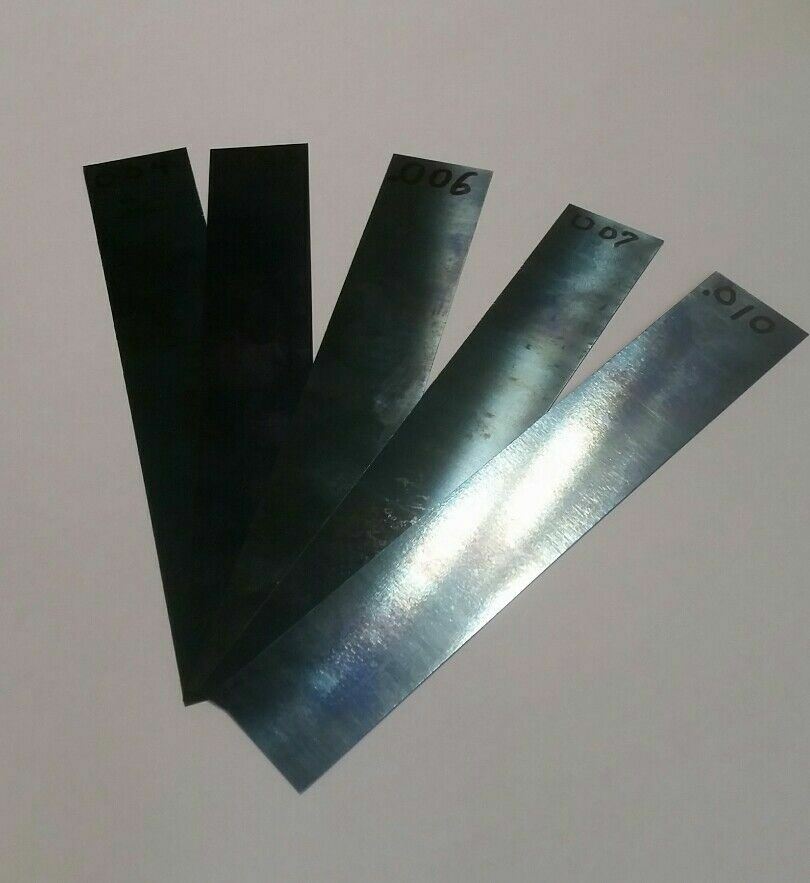 Blue Tempered Spring Steel Shim stock .004 .005 .006 0.007 .010 004 005 006 007
