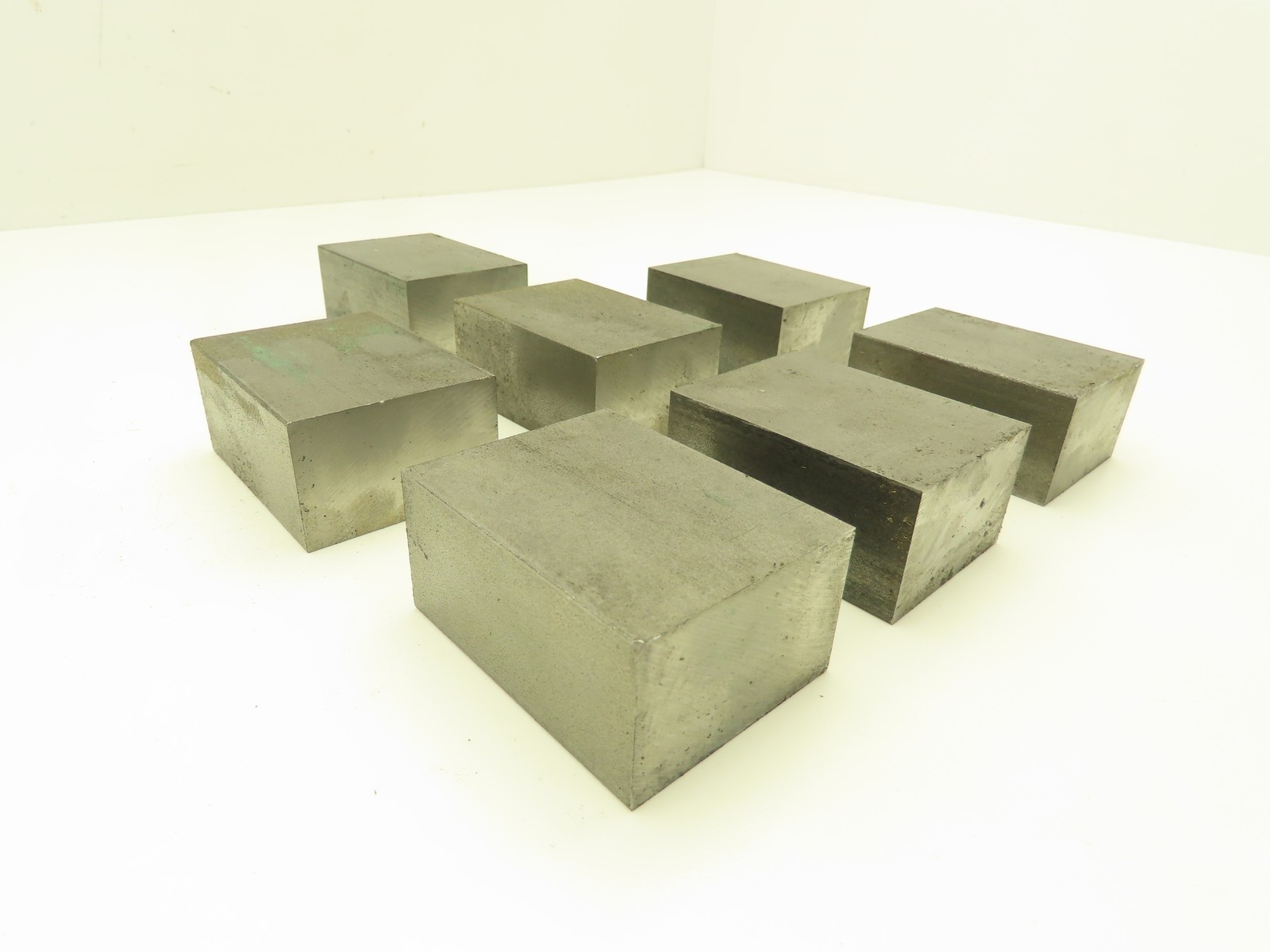 1018 Cold Rolled Steel Flat Bar Stock 1-1/4″x 2″x 2-1/2″L Lot of 7 Blocks