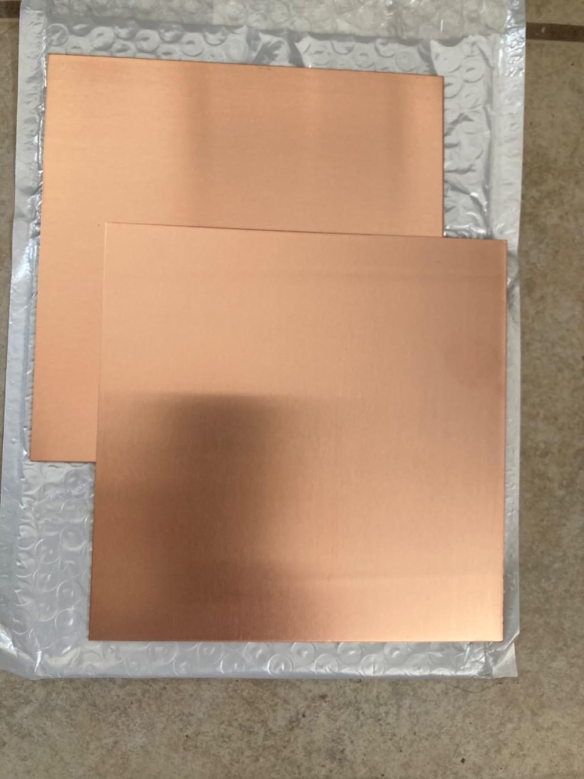 2PCS Pure Copper Sheet 4×4 in 18 Gauge 1mm Plate Jewelry Craft DIY Metal New USA