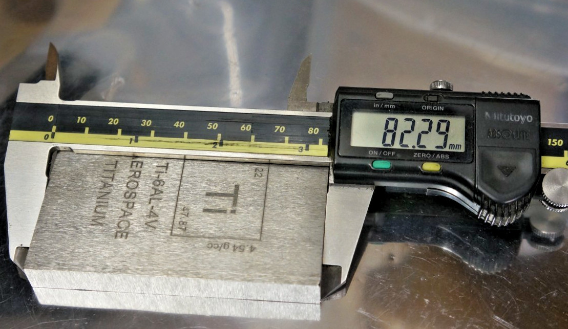 High Quality Grade 5 Ti6Al4V Titanium flat plate 10mm x 52mm x 82mm