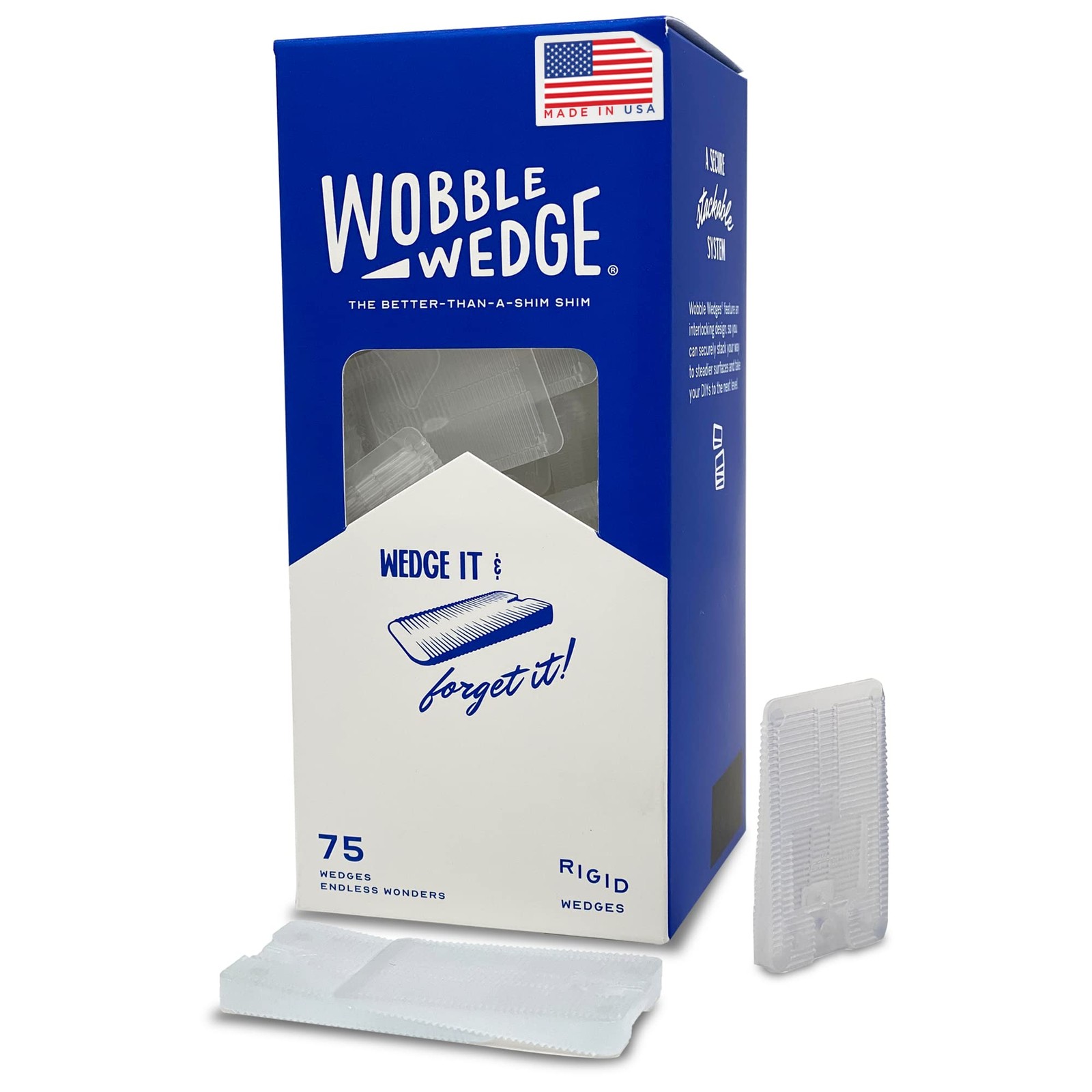 Heavy Duty Leveling Shims – Made in the USA – The Original Rigid Plastic Shim…
