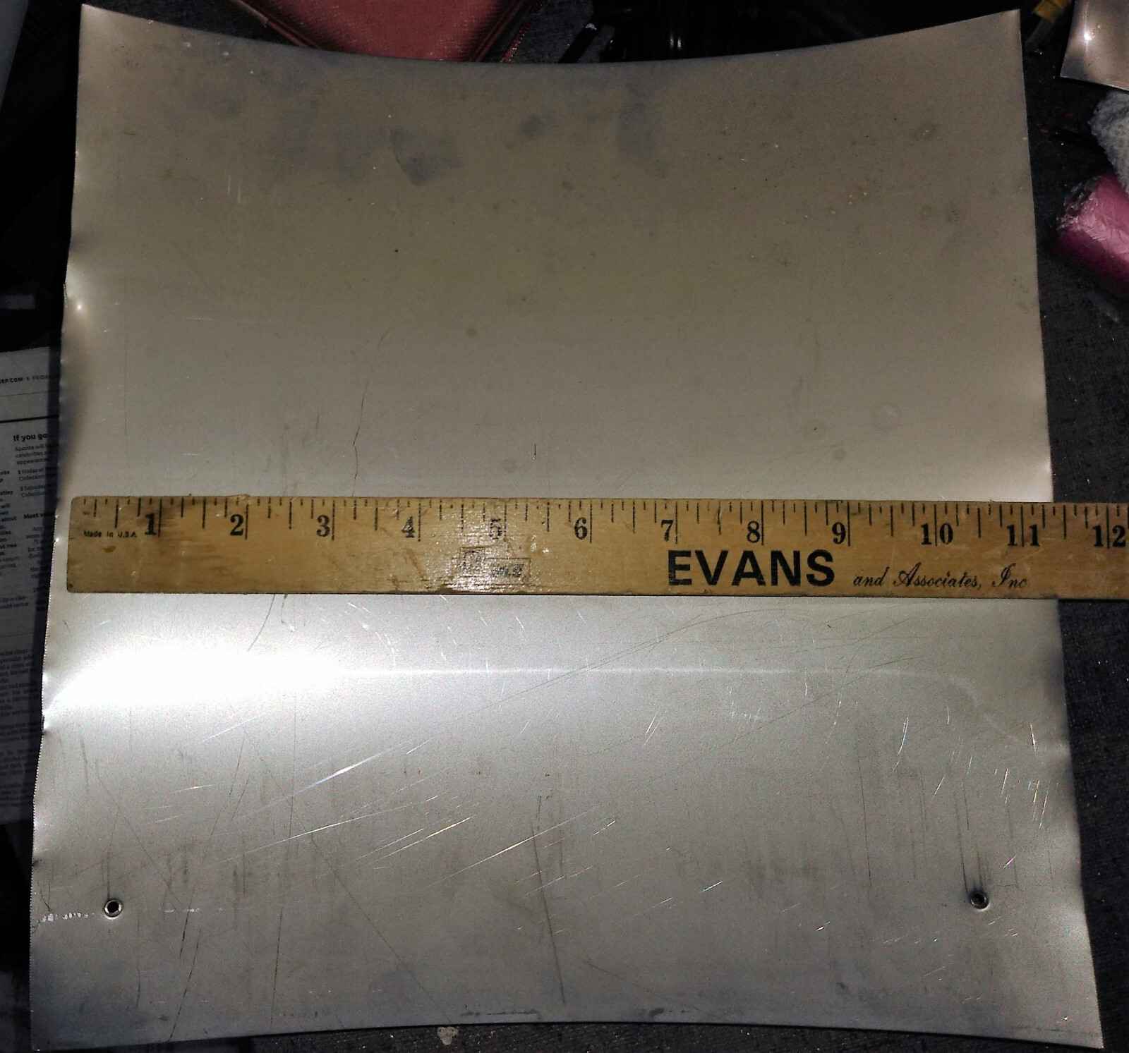 25BB83 STAINLESS STEEL SHEET, 3 PCS, 11″ X 10″ NET, 12″ X 11″ GROSS, 0.016″