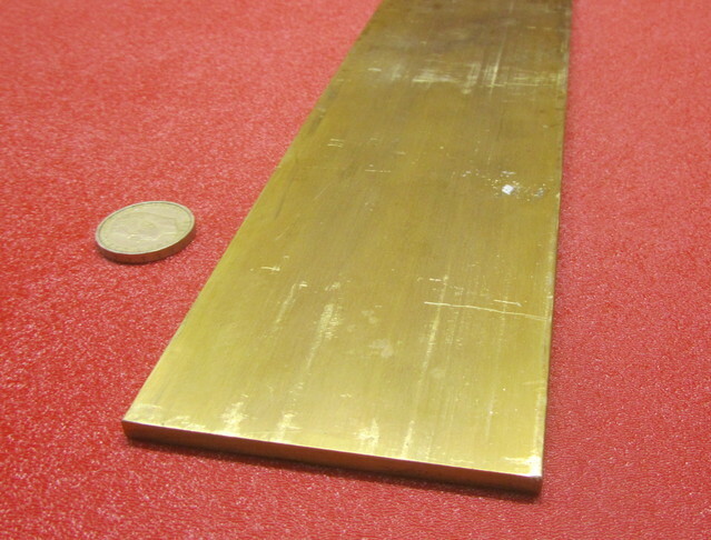 360 Brass Flat Bar 3/16″ Thick x 3.0″ Wide x 60.0″ Length